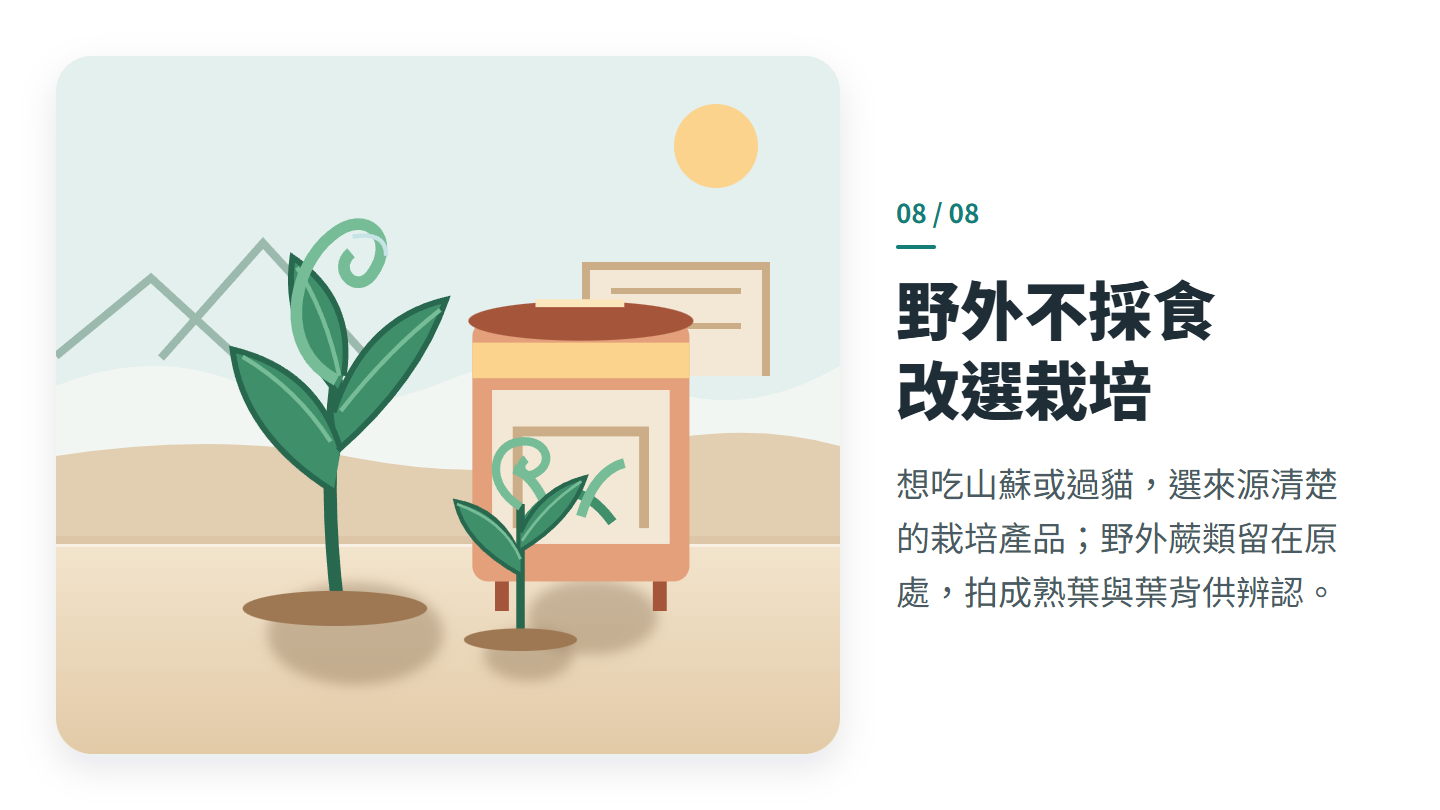 野外不採食 改選栽培